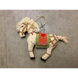 Vintage stuffed horse toy Christmas Tree Ornament
